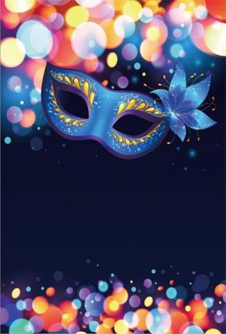 Amazon Lfeey Blue Masquerade Mask Backdrop Bokeh Dots