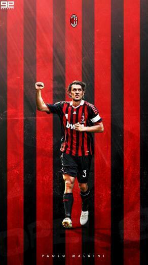 Paolo Maldini Ac Milan Soccer Wallpaper