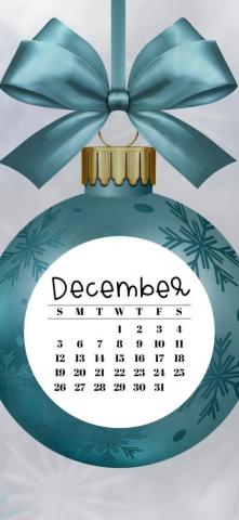 December Calendar Wallpaper Cute iPhone Background