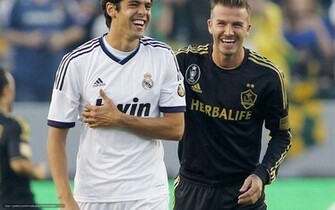 Wallpaper Ricardo Kaka David Beckham Real Madrid La