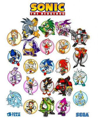 Sonic Characters Poster By Mastergamer1909
