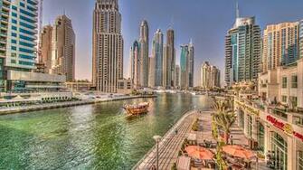 Dubai City Urban Skyscrapers Wallpaper Stream