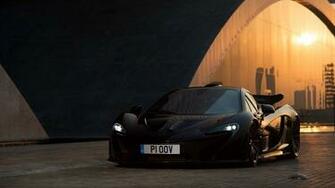 Supercars Gallery Background Mclaren P1 Black
