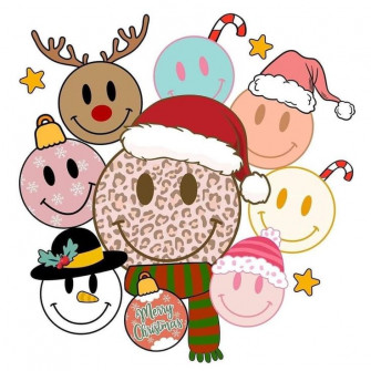 Smiley Christmas Png In Cute Wallpaper