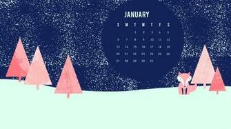 January HD Calendar Wallpaper