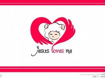 Jesus Love Me Christian Rendering Crossmap Background