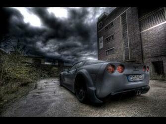 Cars Riccars Design Chevrolet Corvette C6 Black Force One Wallpaper