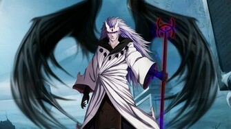 Uchiha Madara Jinchuuriki Wings Anime Character HD 1080p