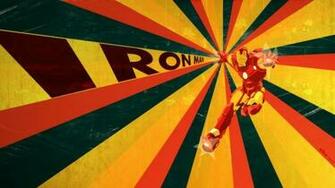 Retro Superheroes Artwork Marvel Comics Wallpaper