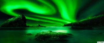 Green Aurora Northern Lights Sky HD Wallpaper Abstract