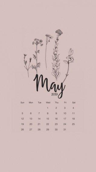 iPhone May Calendar Wallpaper