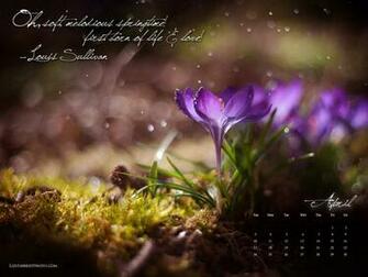 April Showers Desktop Wallpaper Calendar By Sorrelstang