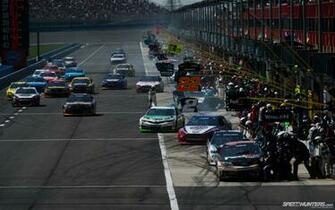 Nascar Race Car Track Pit Wallpaper