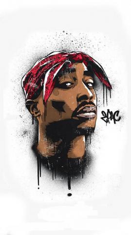 Tupac 2pac Graffiti Art Wallpaper