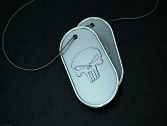 Skull Dog Tag Wallpaper Stock Photos
