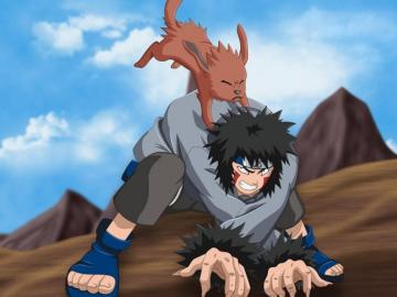 Daniloti Naruto Inuzuka Kiba Akamaru Boy Dog