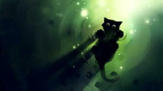 Wallpaper Desktop Kitten Nocturnal