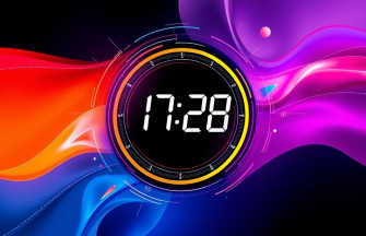 Digital Clock Wallpaper