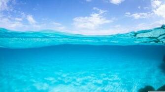 Half Underwater Above 4k HD Desktop Wallpaper For