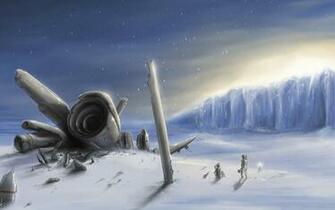 Crashed Airplane Wallpaper