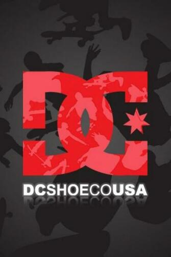 Dc Shoes Logo iPhone Wallpaper Red And White