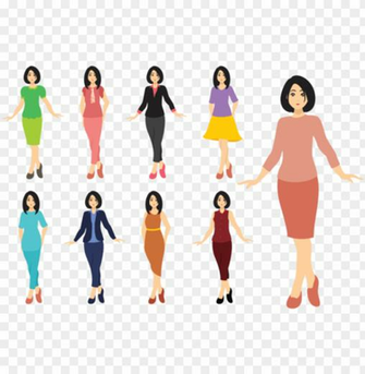 Mujer Vectors Woman Full Body Vector Png Image With Transparent