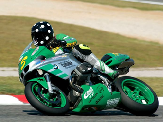 Green Bmw Motorcycle Racing Wallpaper
