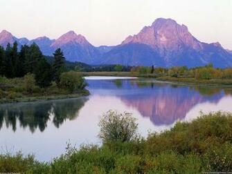 Desktop Wallpaper Natural Background Oxbow Grand Teton