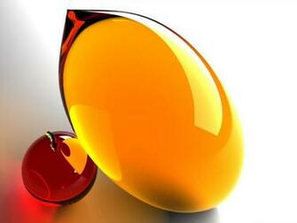 3d Glass Fruits Wallpaper Background