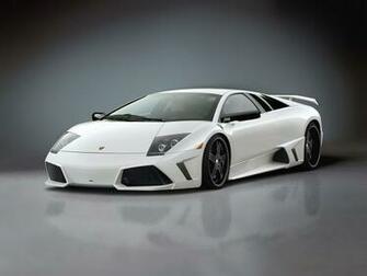 White Lamborghini Murcielago Wallpaper HD