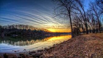Nature Late Autumn Sunset Picture Nr