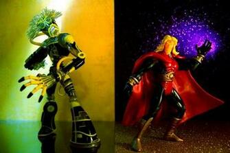 Warlock Vs Adam Action Figure Stock Photos