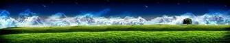 Triple Monitor Screen Wallpaper