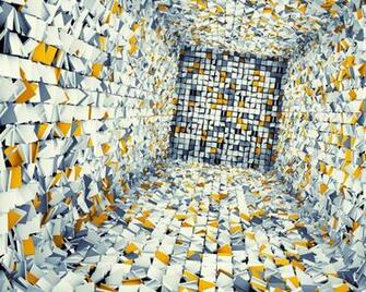 White Gray And Yellow 3d Tiles Desktop Pc Mac Wallpaper