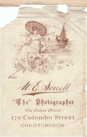 Early New Zealand Photographers Sorrell William Edwin
