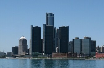 Detroit Skyline Wallpaper