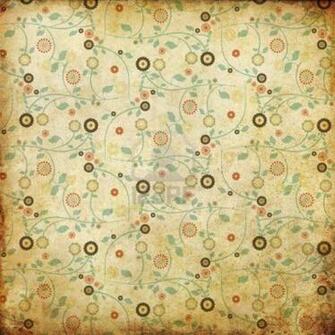 Background From Grunge Paper With Retro Pattern