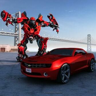 Big Red Camero Bumblebee Wallpaper Pictures