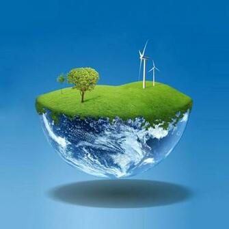 Vector Green Eco Earth iPad iPhone HD Wallpaper
