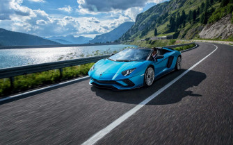 Lamborghini Aventador Blue Wallpaper HD