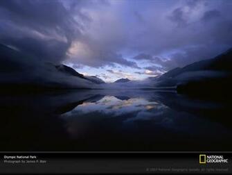 National Park Lake Crescent Was Created By The Gouging Of Retreating