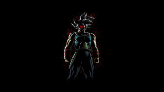Bardock Paint Splatter Dragon Ball Z 1440p Resolution HD 4k Wallpaper