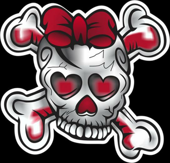 Vector Girl Skull Shaded By Echochance