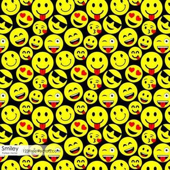 Emoji Seamless Pattern Background