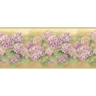 Roth Purple Hydrangea Prepasted Wallpaper Border At Lowes