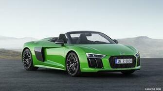 Audi R8 Spyder V10 Plus Color Micrommata Green Front