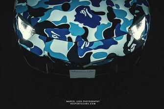 Lamborghini Aventador Bape Arctic Camo By Liberty Walk Detail