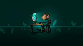 Monkey Uses Computer