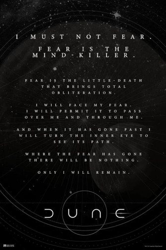 Amazon Dune Fear Is The Mind Killer Quote Lady Jessica Paul