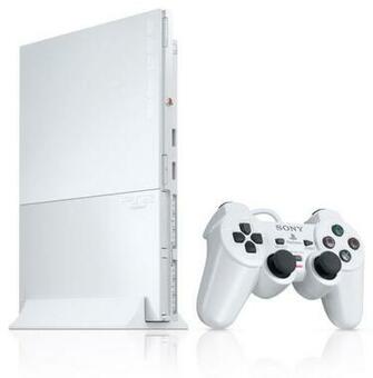 White Ps2 Slim Video Game Stuff Playstation